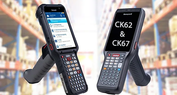 Honeywell CK67 und CK62 Mobilcomputer für die mobile Datenerfassung. Extrem robust und widerstandsfähig.